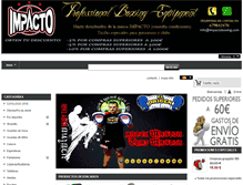 Tablet Screenshot of impactoboxing.com